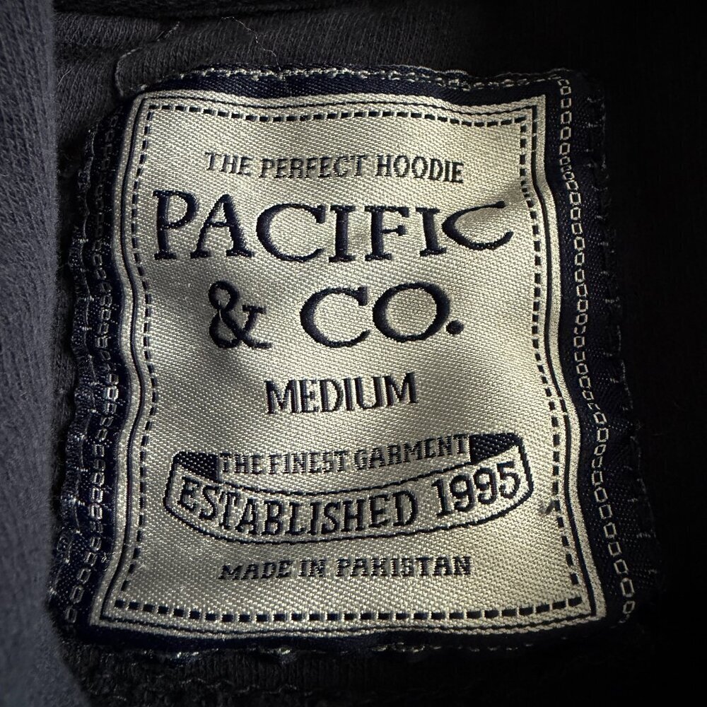 PACIFIC & Co Hoodie Pullover Sweatshirt Navy Blue M - Picture 10 of 11